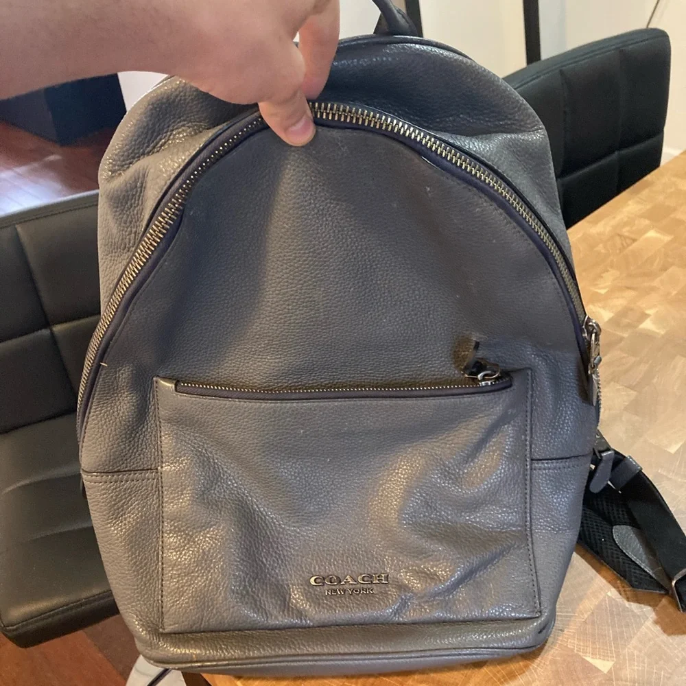 Coach Men's Metropolitan Soft Backpack (Graphite, Good Condition) - Picture 1 of 4